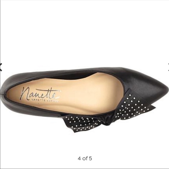 Nanette Lepore balck flats - Picture 2 of 4